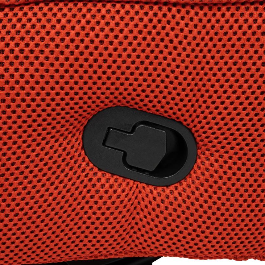 Wyatt Orange Swivel Glider Recliner alternate image, 12 of 13 images.