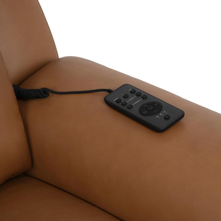 Venus  5PCS/3PWR Home Theater Leather Seating w/Beverage Cooler  alternate image, 19 of 25 images.
