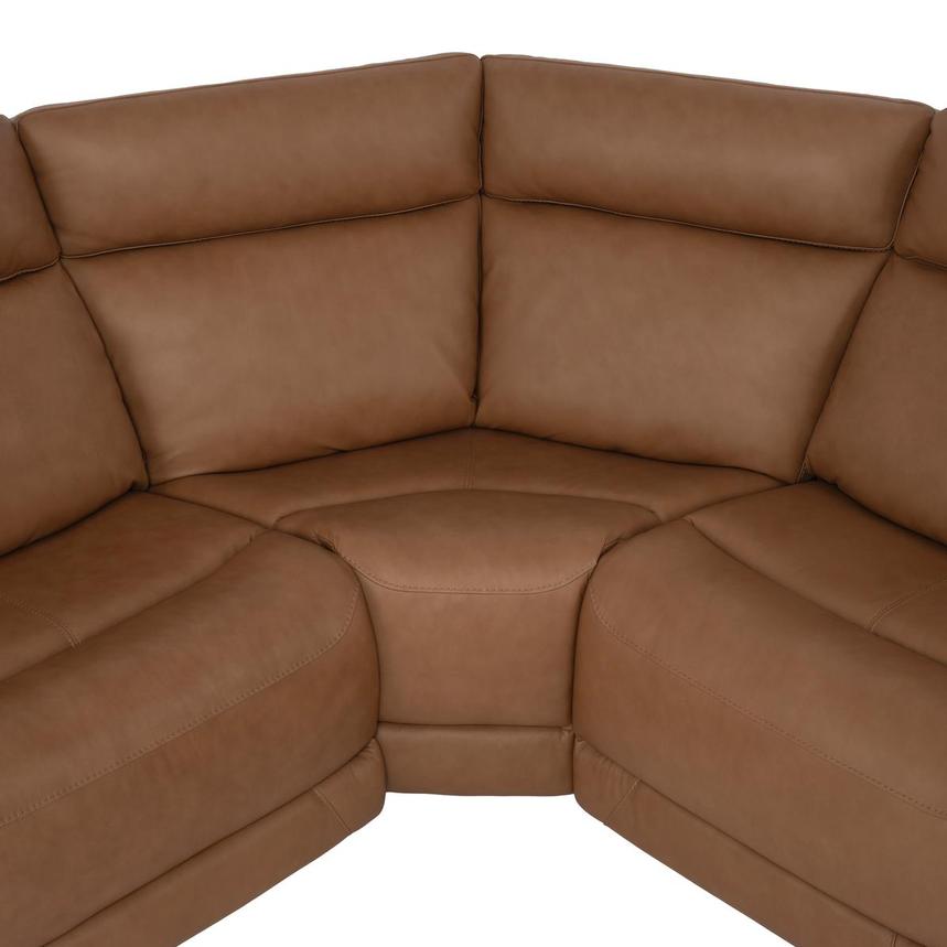 Venus  6PCS/2PWR Leather Power Reclining Sectional w/Beverage Cooler  alternate image, 6 of 14 images.