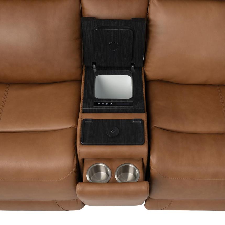 Venus  5PCS/3PWR Home Theater Leather Seating w/Beverage Cooler  alternate image, 9 of 25 images.