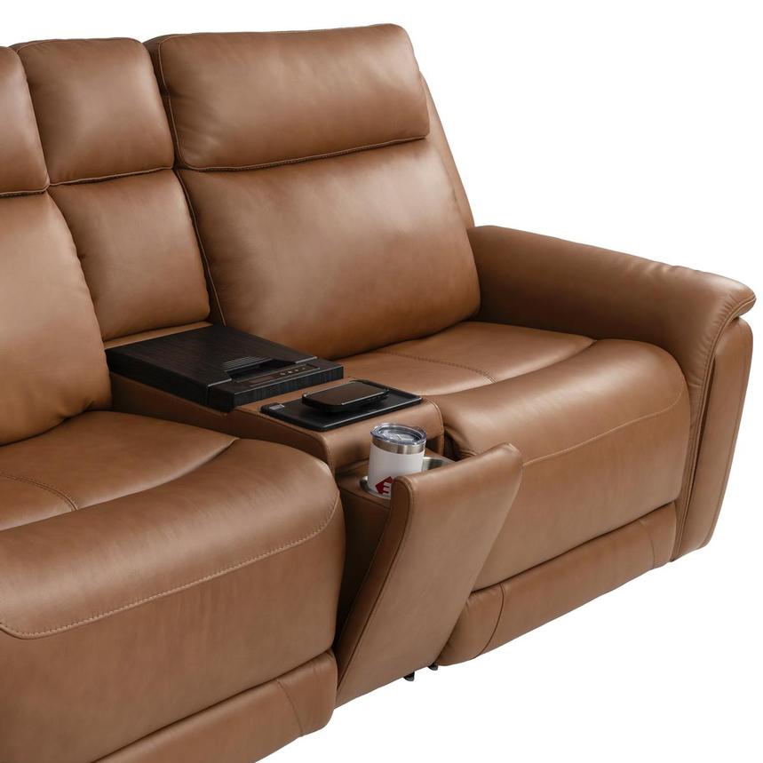 Venus 6PCS/3PWR Leather Power Reclining Sectional w/Beverage Cooler alternate image, 8 of 18 images.