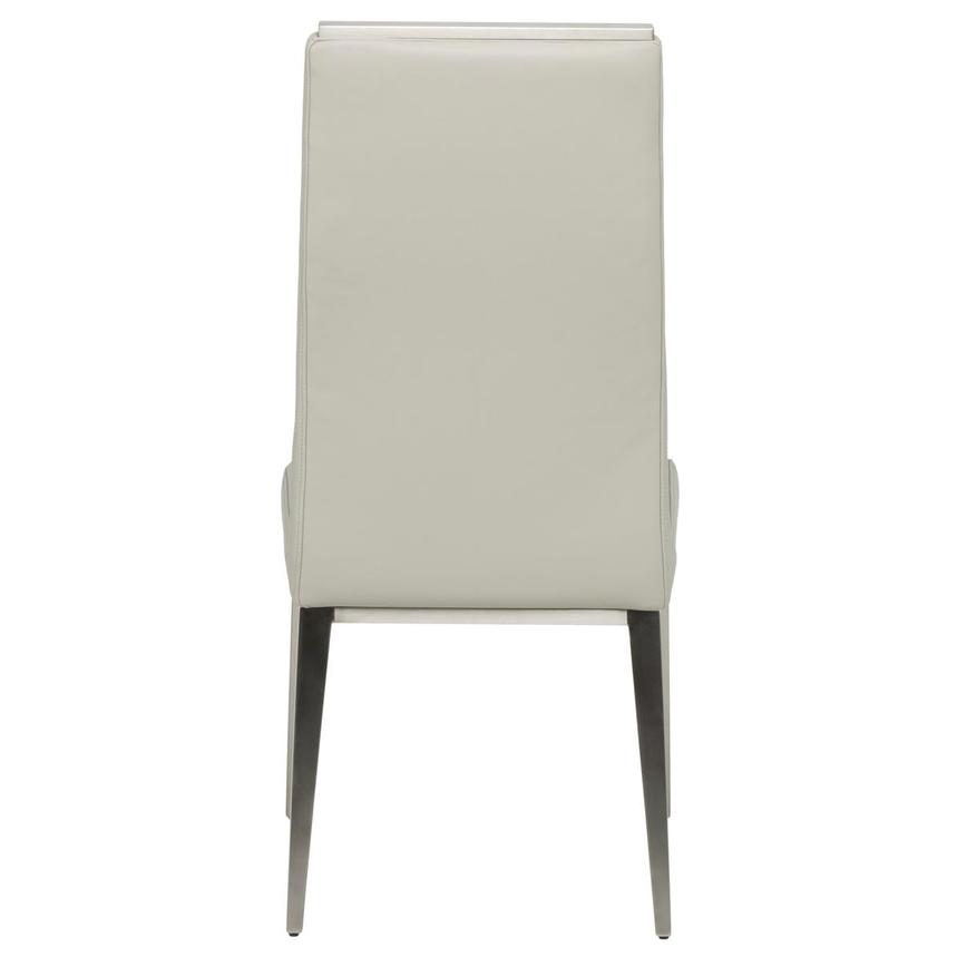 Celeste Gray Leather Side Chair  alternate image, 4 of 8 images.