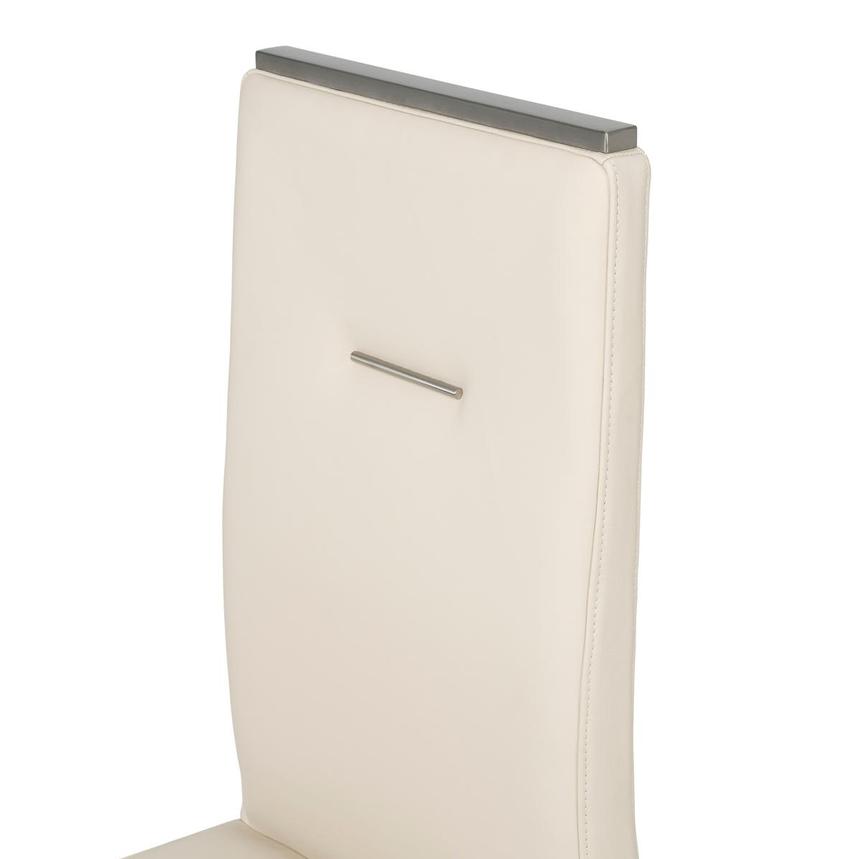 Celeste Cream Leather Side Chair alternate image, 6 of 8 images.