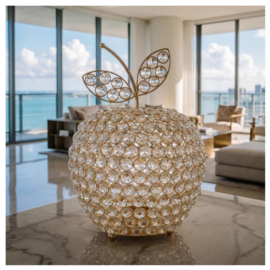 Crystal Apple Sculpture  alternate image, 2 of 8 images.