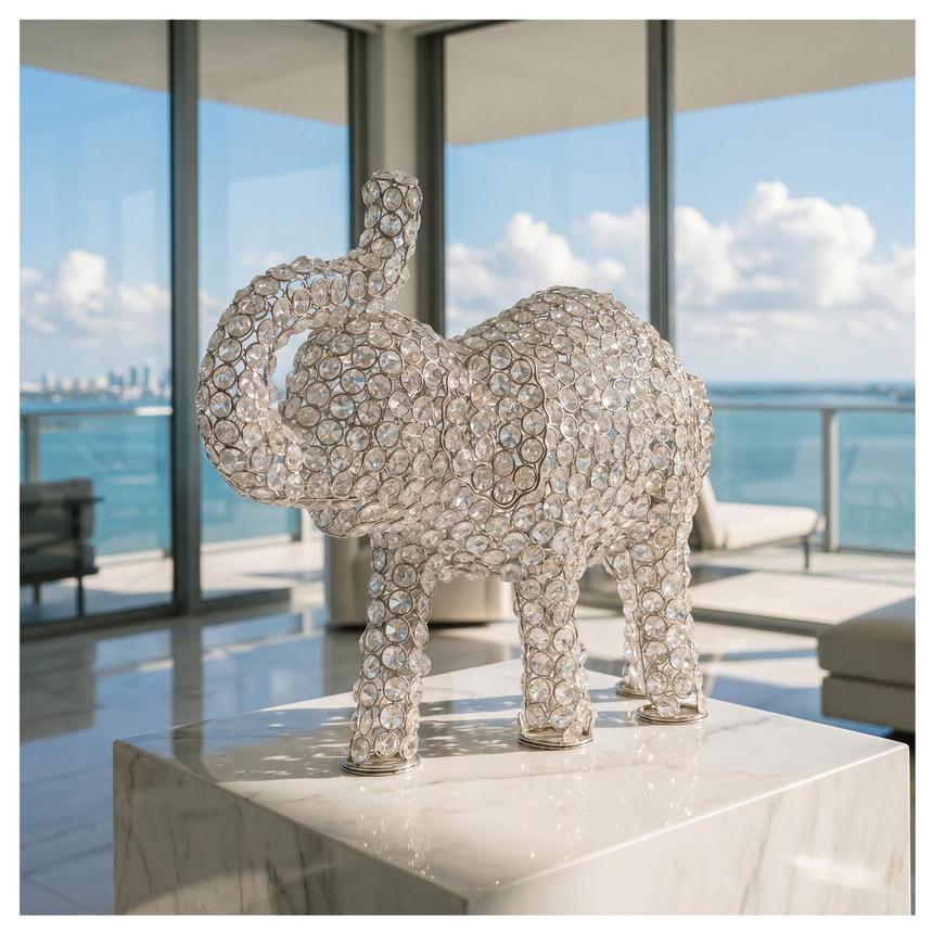 Crystal Elephant Sculpture  alternate image, 2 of 7 images.