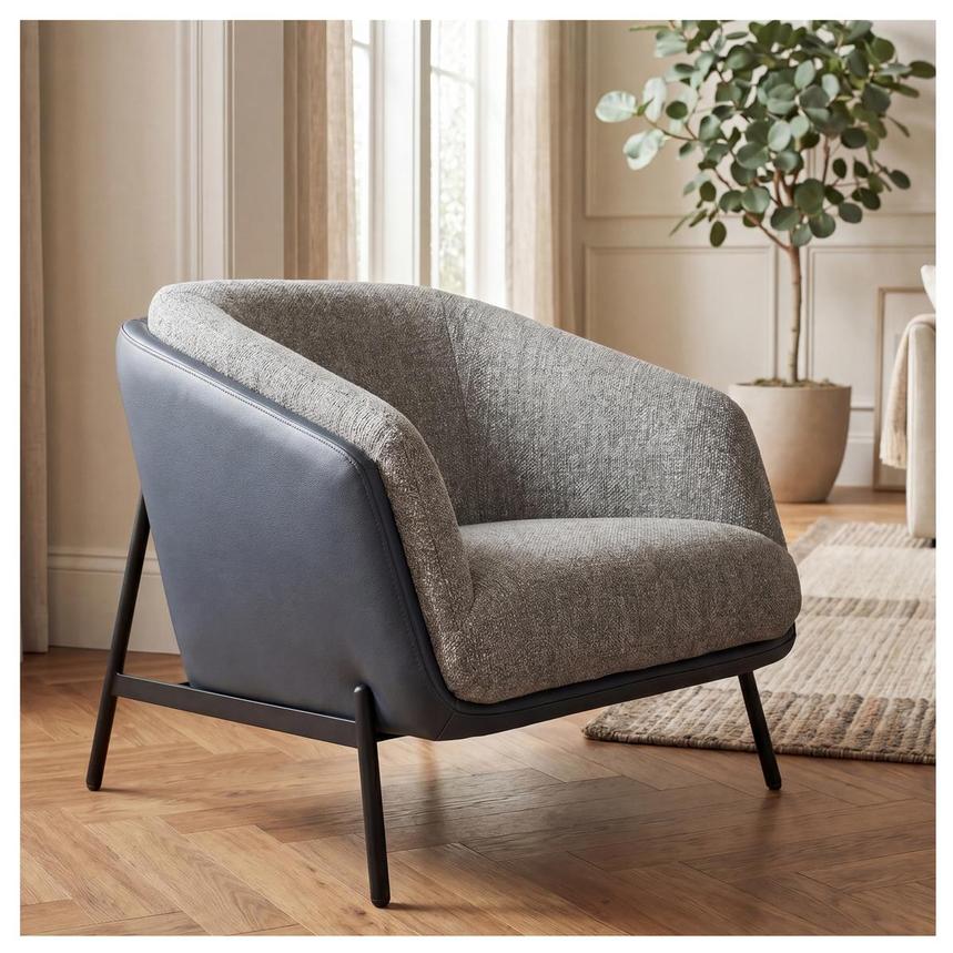 Sabrina II Blue Accent Chair alternate image, 2 of 10 images.