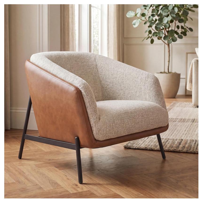 Sabrina II Tan Accent Chair alternate image, 2 of 9 images.