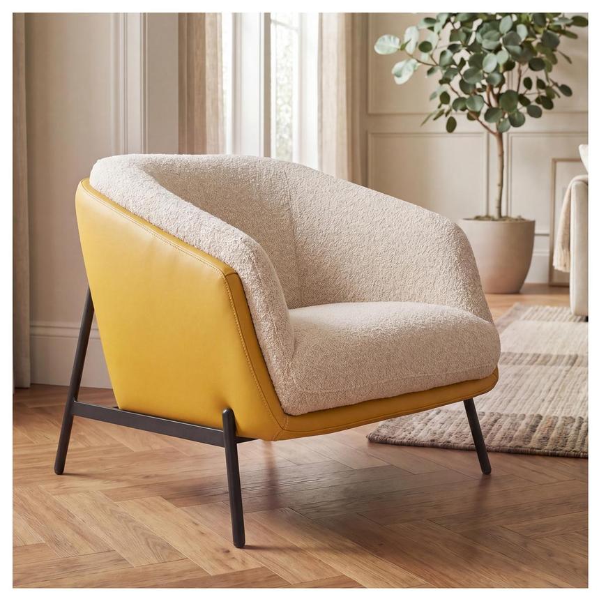 Sabrina II Yellow Accent Chair  alternate image, 2 of 10 images.