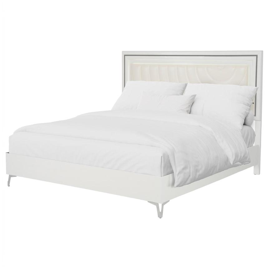 Thalia Queen Platform Bed w/Light alternate image, 4 of 9 images.