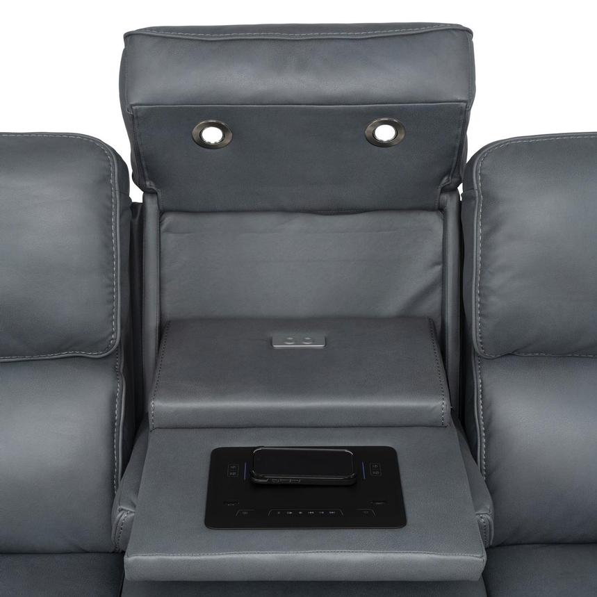 Mave Gray Power Reclining Sofa alternate image, 9 of 16 images.