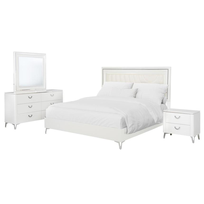 Thalia 4-Piece Queen Bedroom Set w/Light main image, 1 of 6 images.