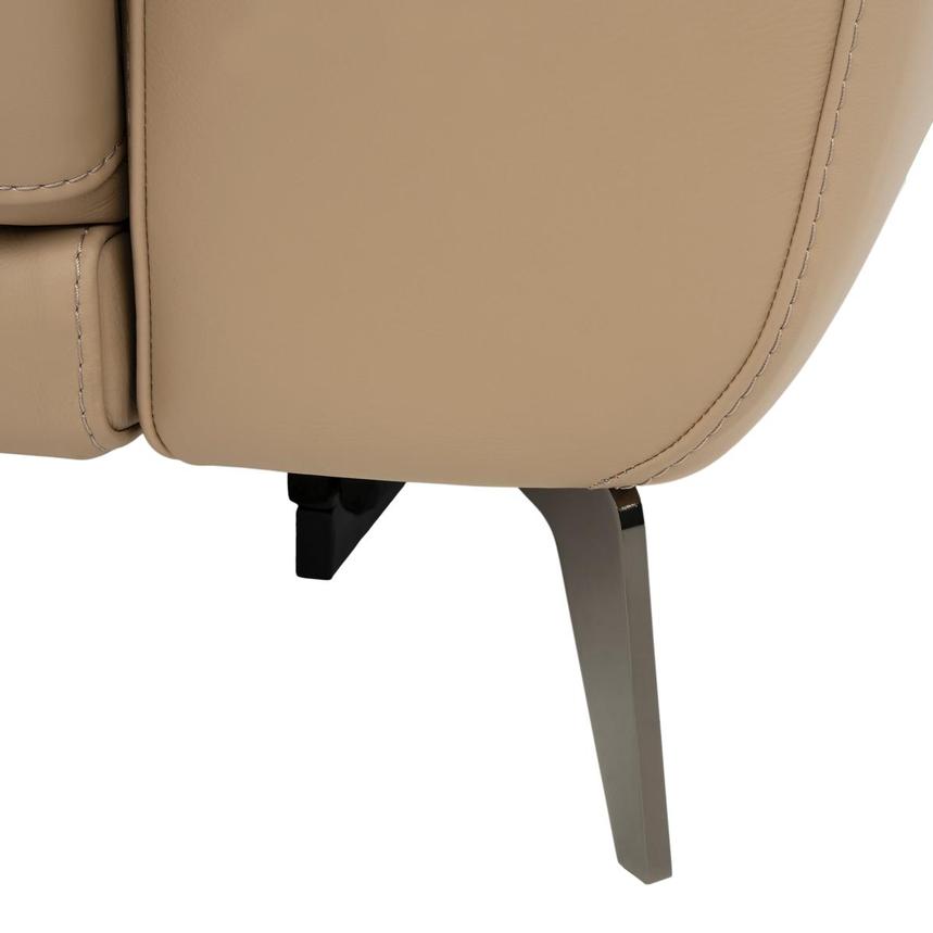Granet Dark Cream Leather Power Reclining Sectional with 5PCS/3PWR alternate image, 11 of 13 images.