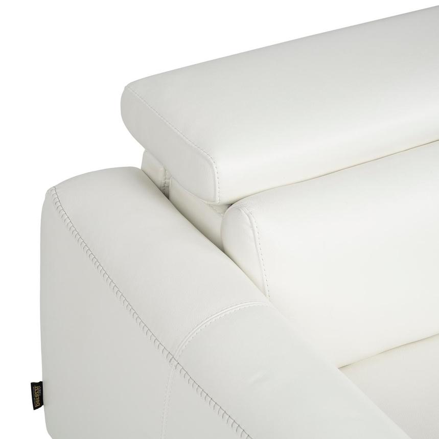 Bay Harbor White Leather Sleeper  alternate image, 9 of 13 images.