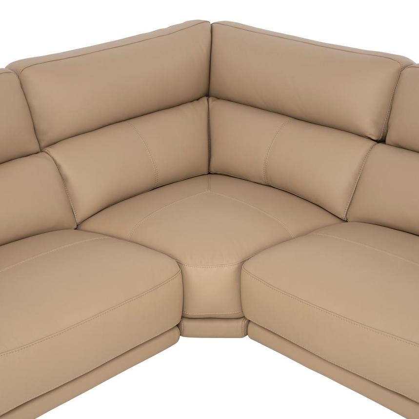 Granet Dark Cream Leather Power Reclining Sectional with 6PCS/3PWR alternate image, 11 of 17 images.