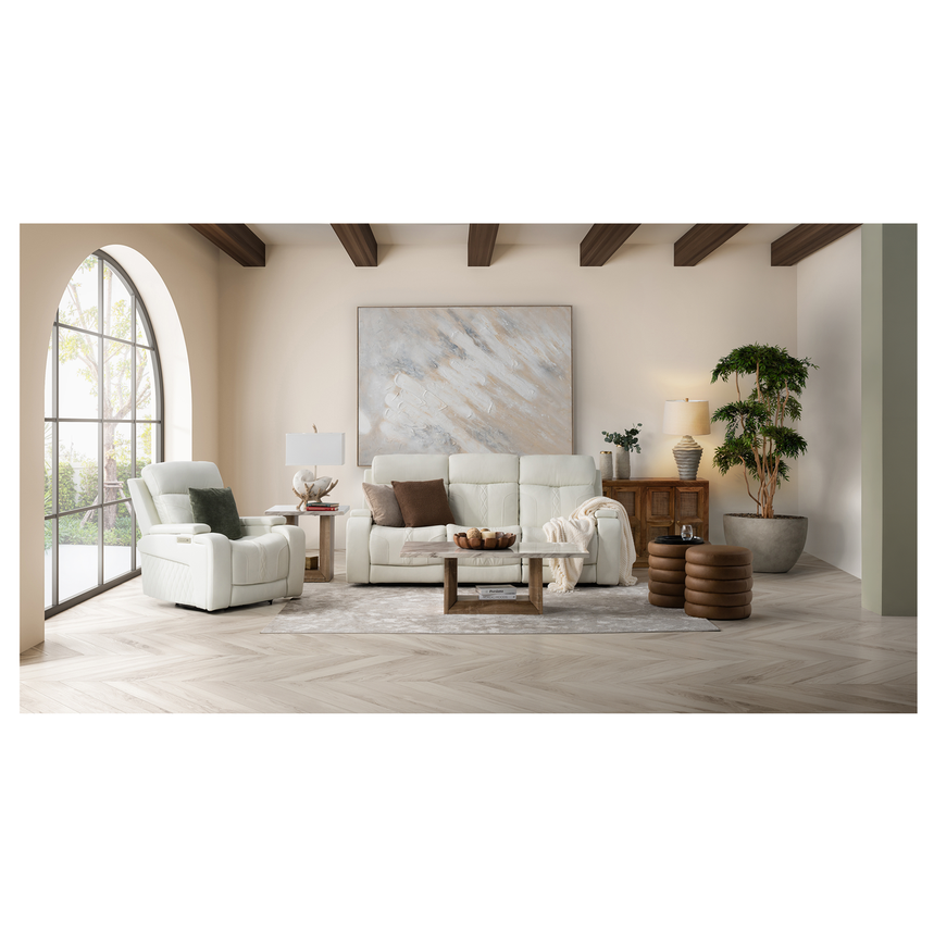 Milo Brown Ottoman w/Storage & Tray alternate image, 2 of 9 images.