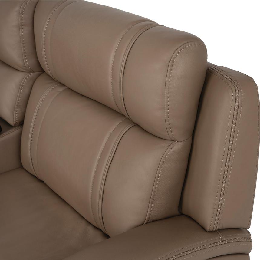 Galaxy Light Brown Leather Power Reclining Sectional with 6PCS/2PWR alternate image, 16 of 21 images.