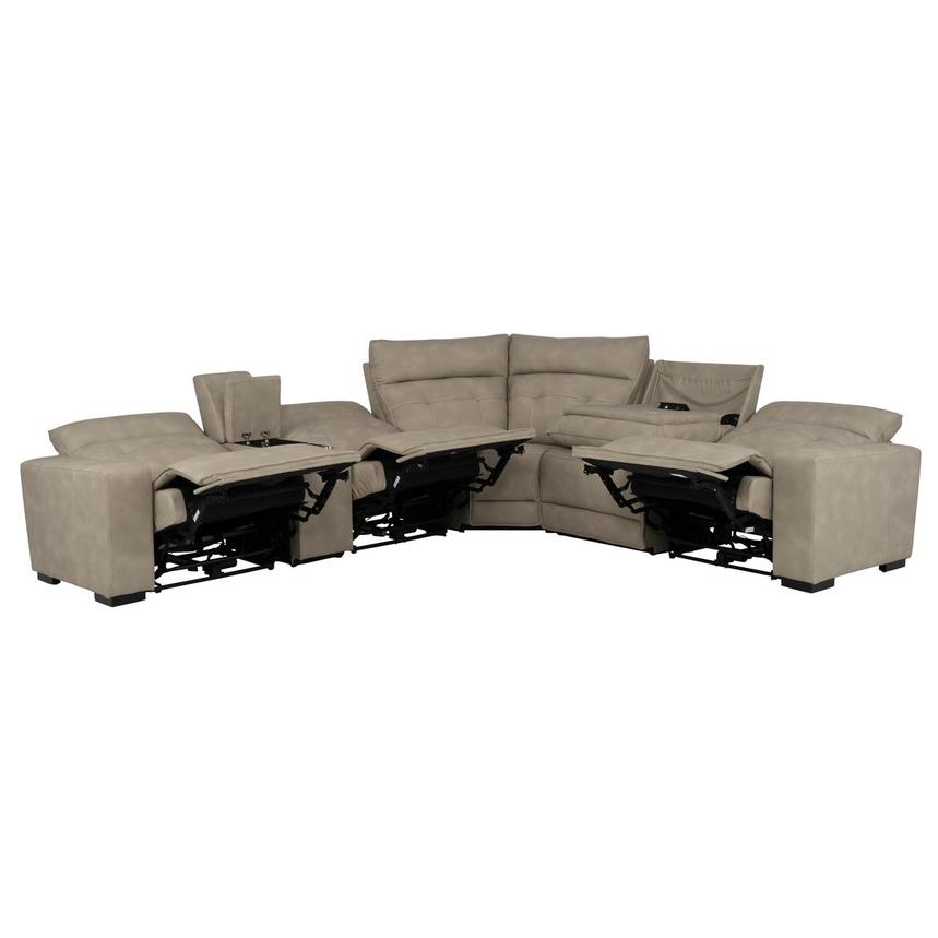 Nexus Power Reclining Sectional with 6PCS/3PWR alternate image, 4 of 11 images.