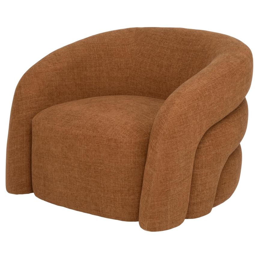 Sandie Rust Swivel Accent Chair  main image, 1 of 8 images.