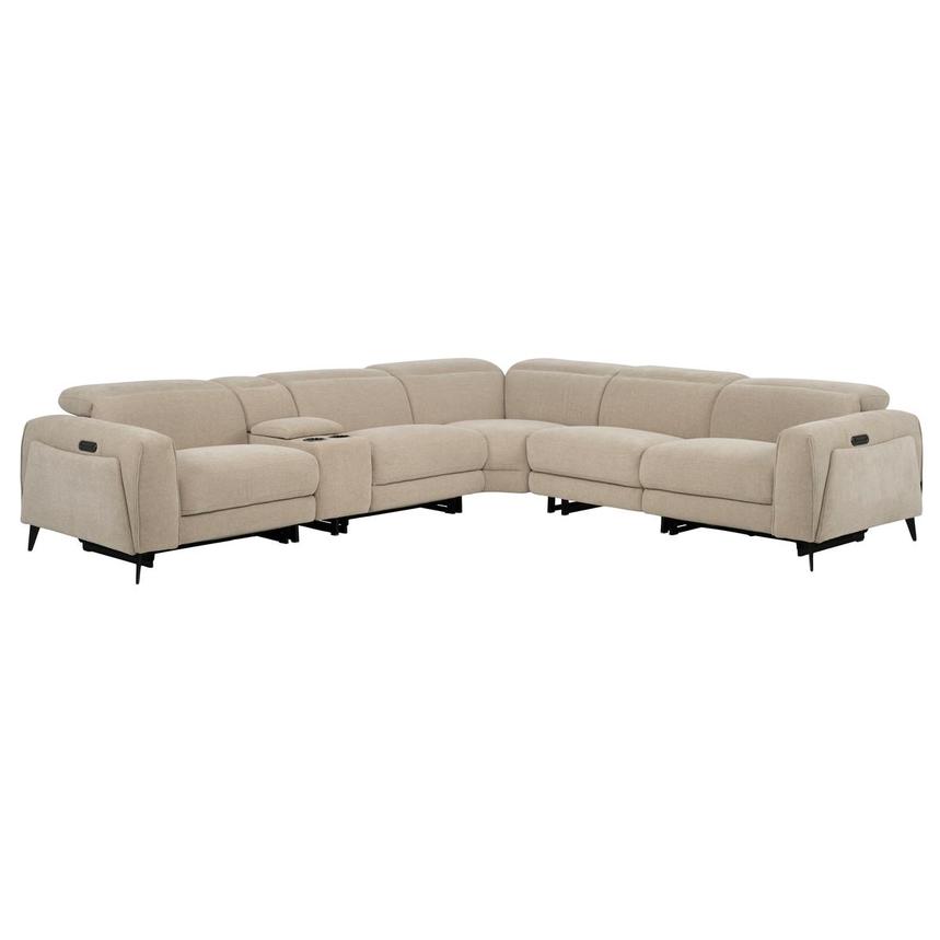 Luke Beige Power Reclining Sectional with 6PCS/2PWR  main image, 1 of 11 images.