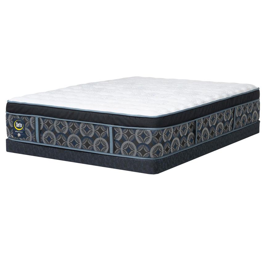 Fern River Firm King Mattress w/Low Foundation by Serta