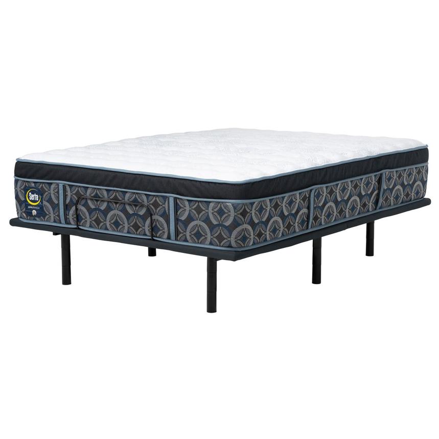 Fern River Firm King Mattress w/Baselogic Silver Powered Base by Serta and Beautyrest