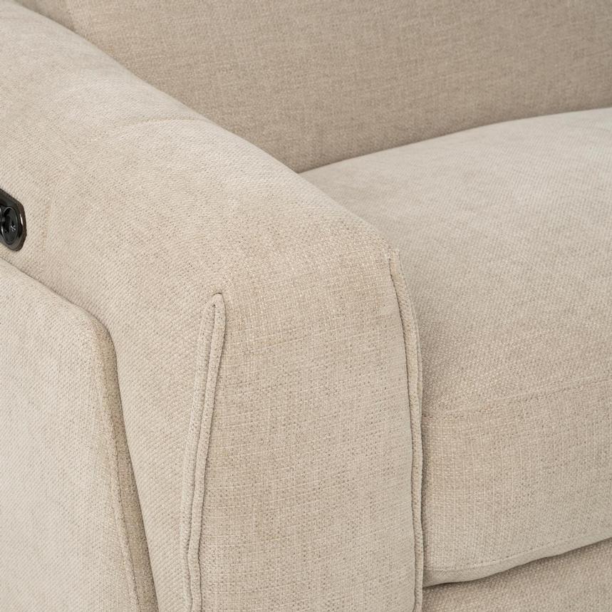 Luke Beige Power Reclining Sectional with 4PCS/2PWR alternate image, 6 of 9 images.