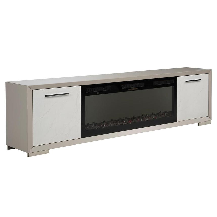 Kaia Gray/Carrara Electric Fireplace w/Remote Control alternate image, 4 of 11 images.