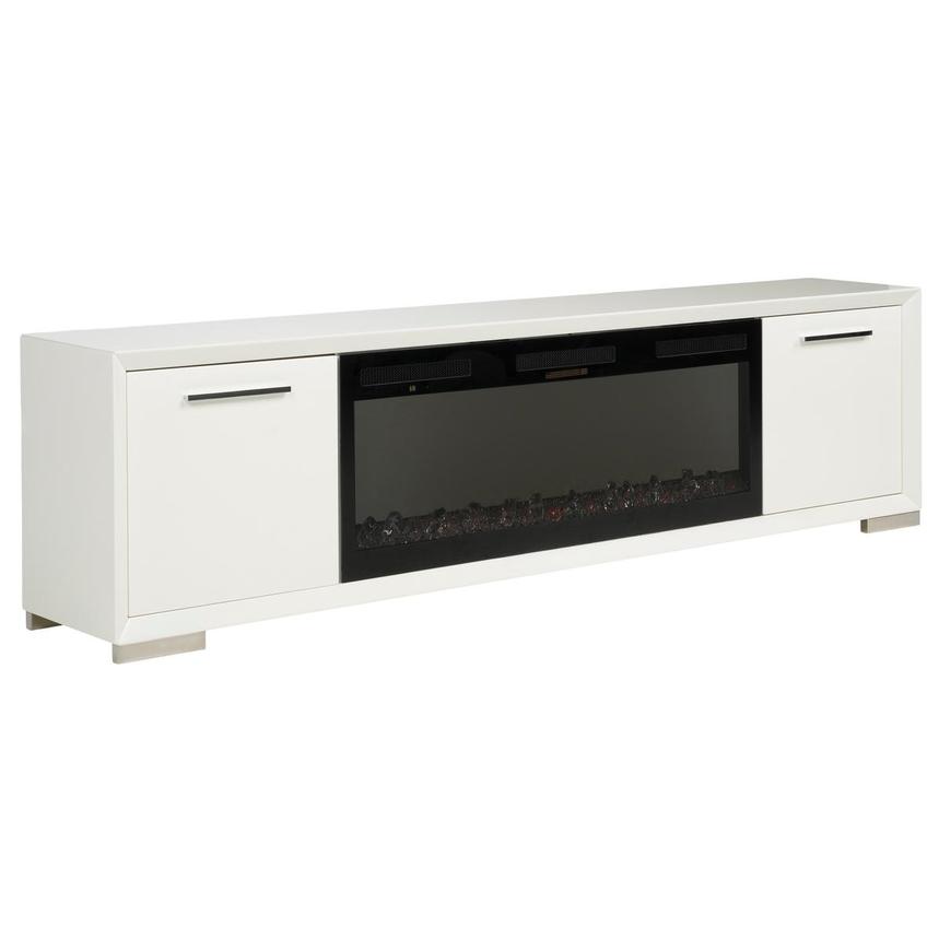 Kaia White Electric Fireplace w/Remote Control  alternate image, 4 of 10 images.