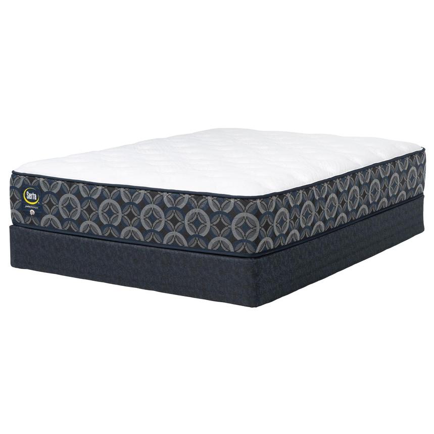 Swan River Medium Tight Top Queen Mattress w/Regular Foundation by Serta