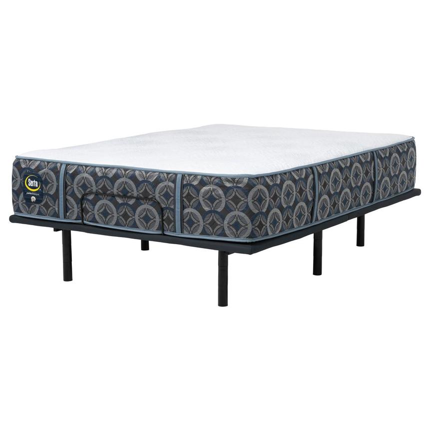 Star River Hybrid Plush Queen Mattress w/Baselogic Silver Powered Base by Serta and Beautyrest