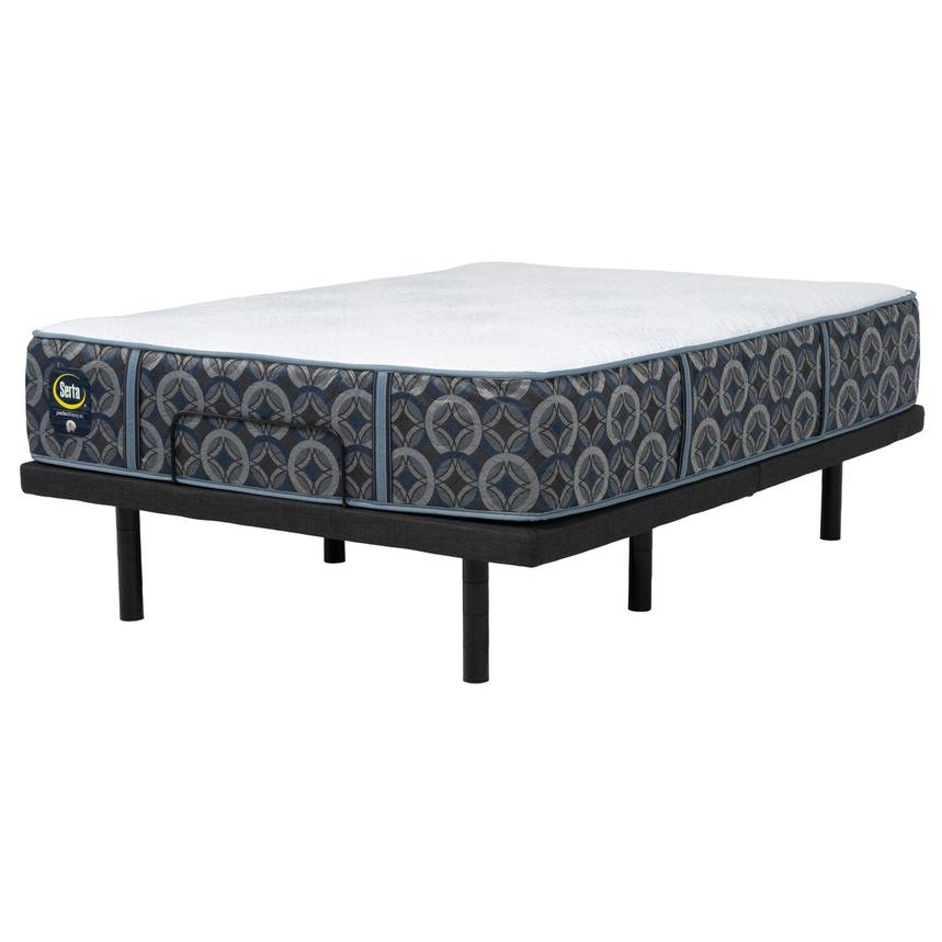 Star River Hybrid Medium Queen Mattress w/Baselogic Platinum Powered Base by Serta