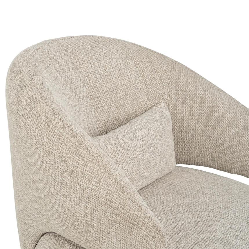 Tivona Beige Swivel Accent Chair  alternate image, 6 of 10 images.