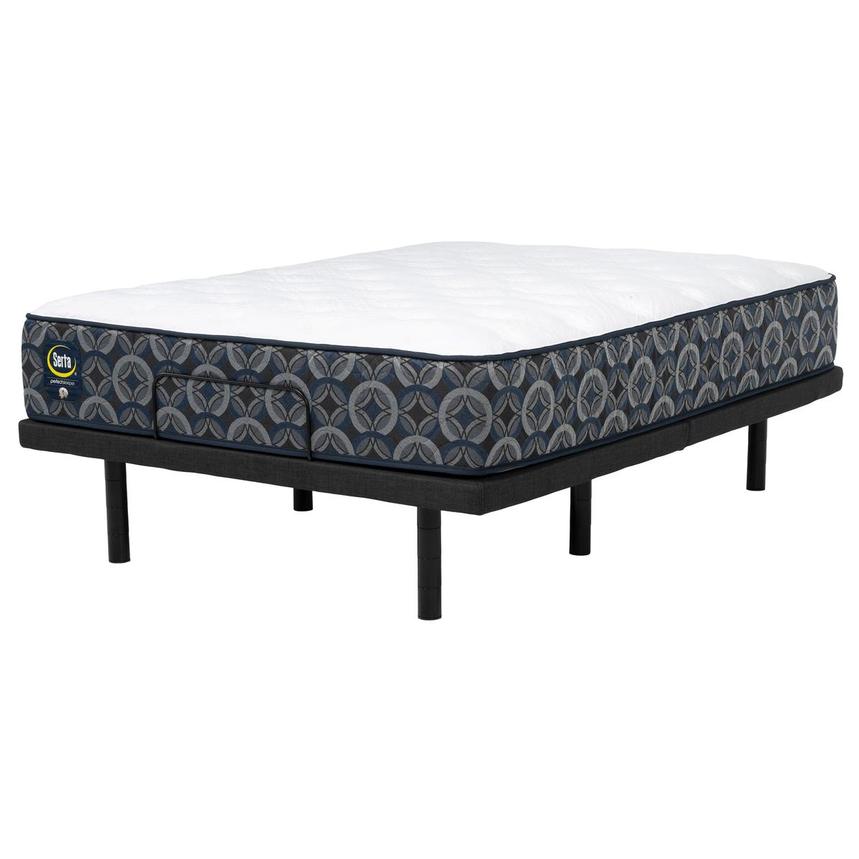 Swan River Medium Tight Top Queen Mattress w/Baselogic Platinum Powered Base by Serta