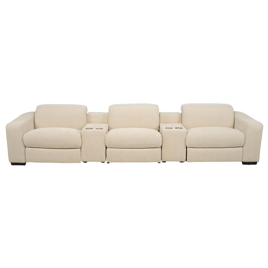 Jameson Beige Home Theater Seating with 5PCS/3PWR  main image, 1 of 12 images.