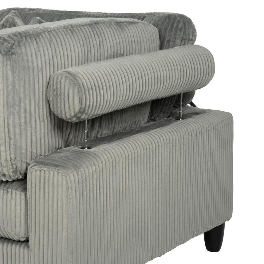 Cape Gray Sectional Sofa w/Ottoman alternate image, 9 of 12 images.