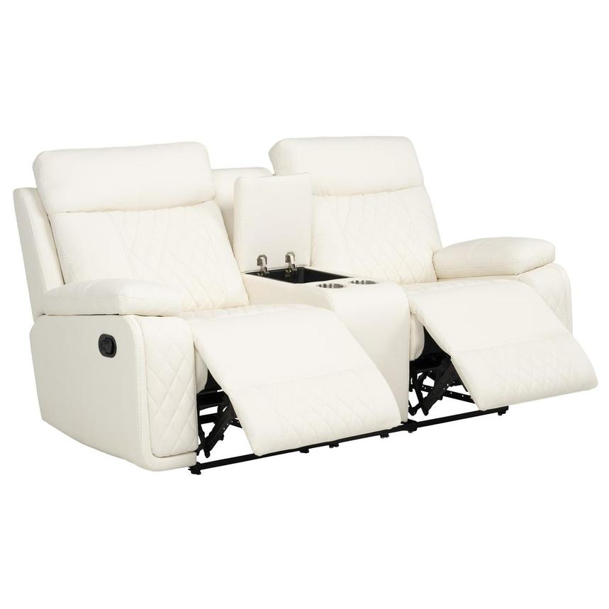 Maddox White Reclining Loveseat alternate image, 4 of 12 images.
