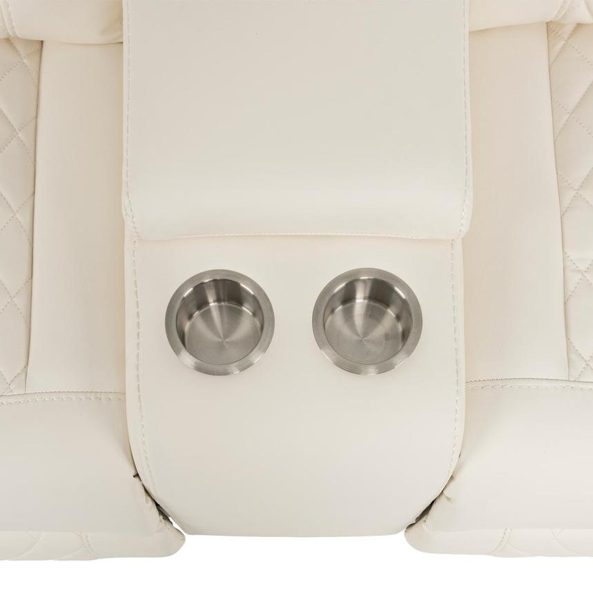 Maddox White Reclining Loveseat alternate image, 9 of 12 images.