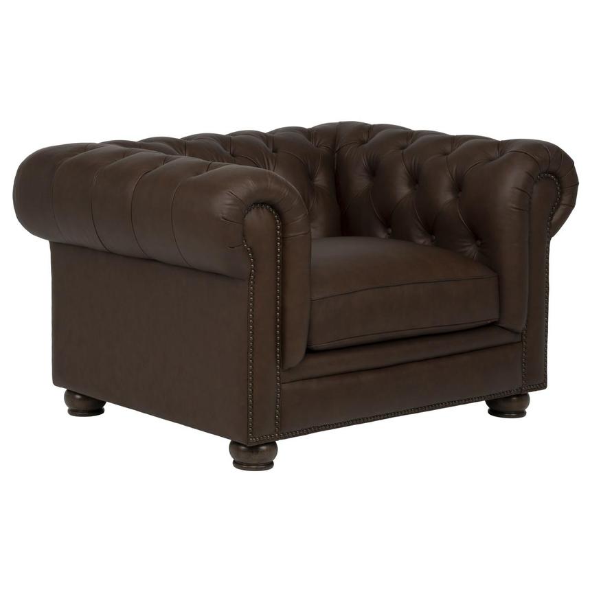 Regency Leather Accent Chair  alternate image, 4 of 8 images.