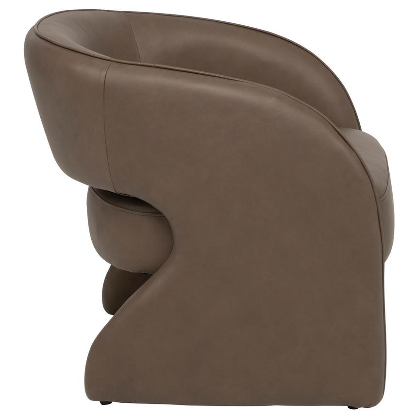 Emerson Brown Leather Accent Chair alternate image, 4 of 9 images.