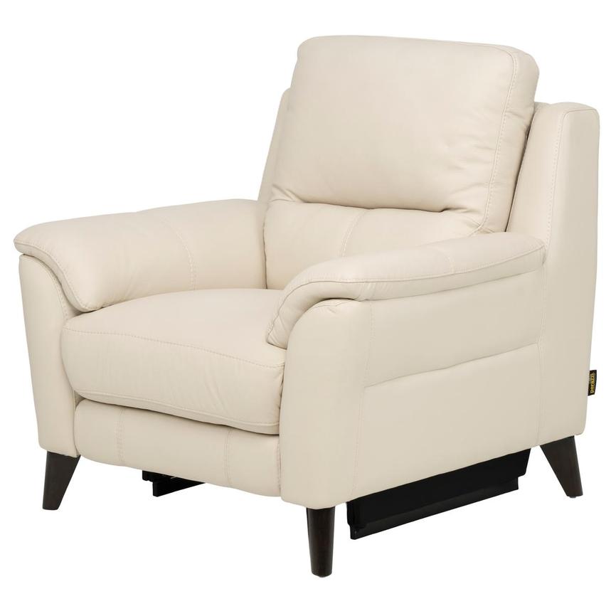 Bali Cream Leather Power Recliner