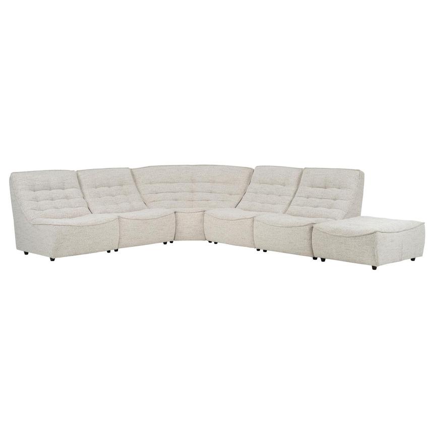 Biscuit Sectional Sofa w/Ottoman
