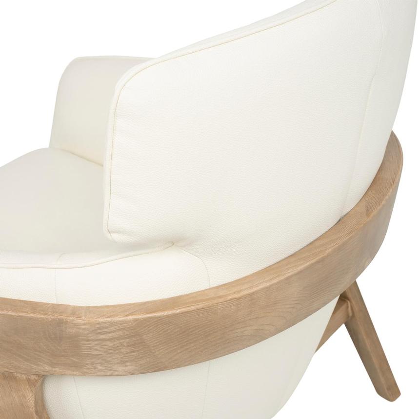 Irene White/Natural Accent Chair  alternate image, 6 of 9 images.