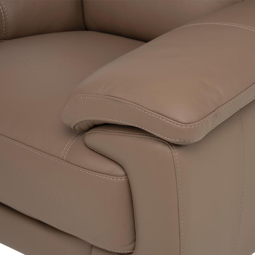 Jali Brown Leather Chair alternate image, 6 of 8 images.