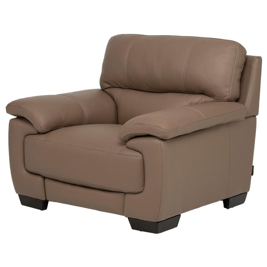 Jali Brown Leather Chair