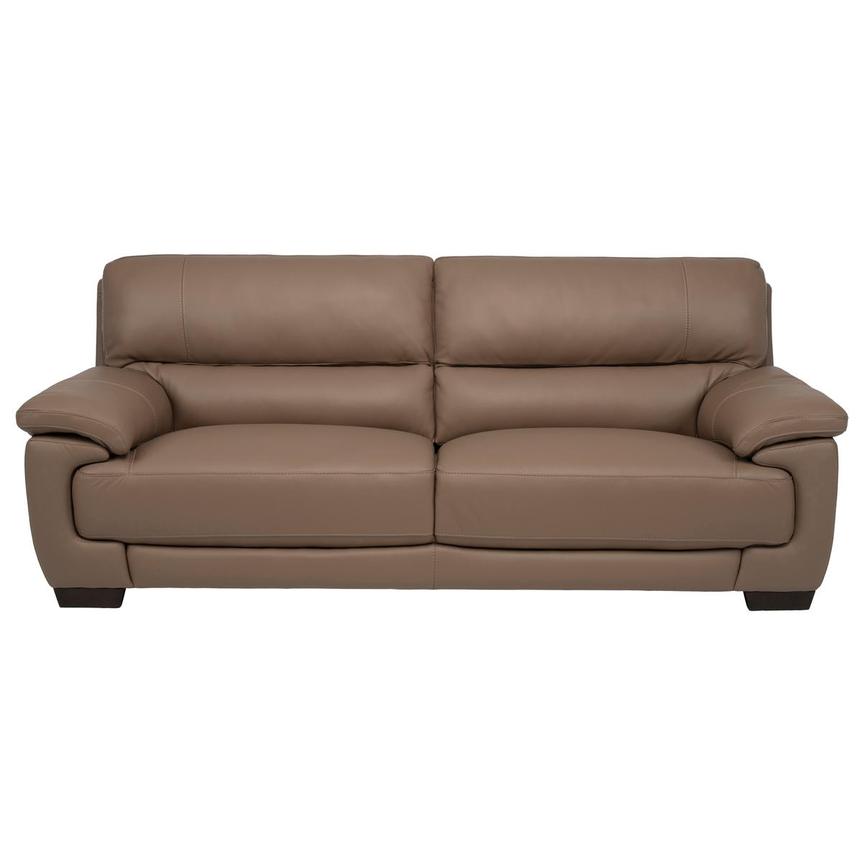 Jali Brown Leather Sofa
