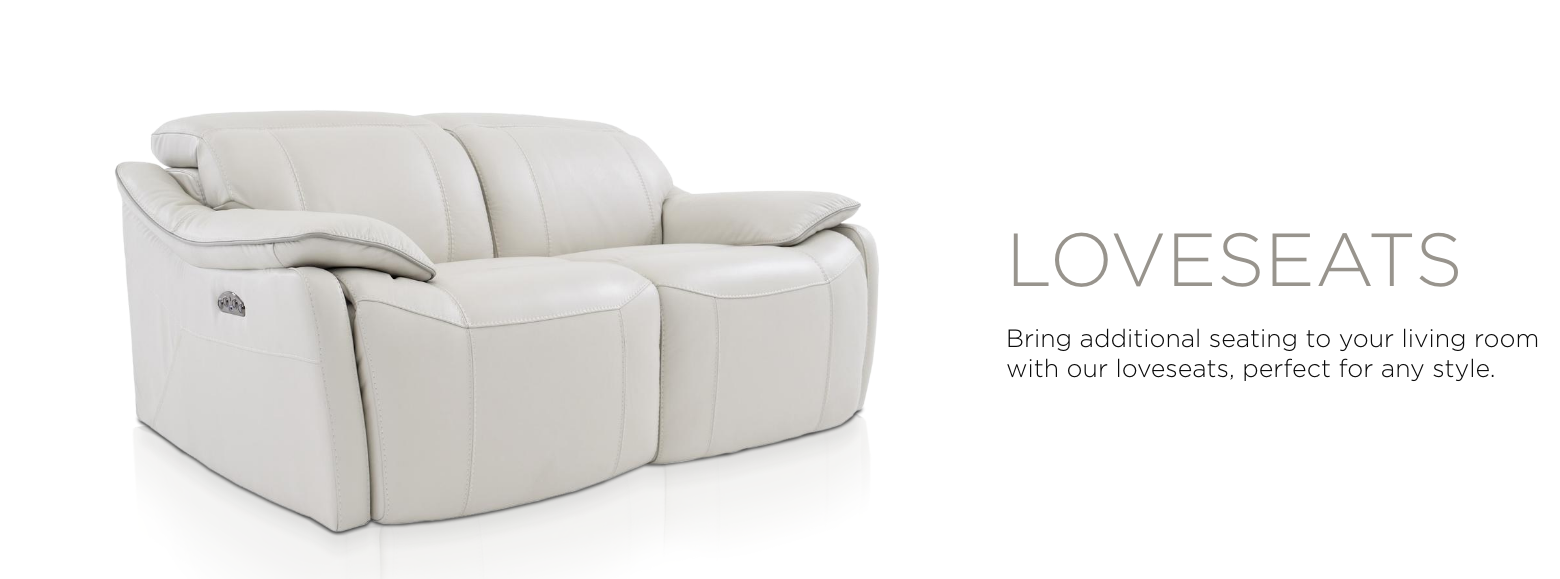 Loveseats. Bring cozy additional seating to your living room with our loveseats perfect for any style. Pick out your favorite below.