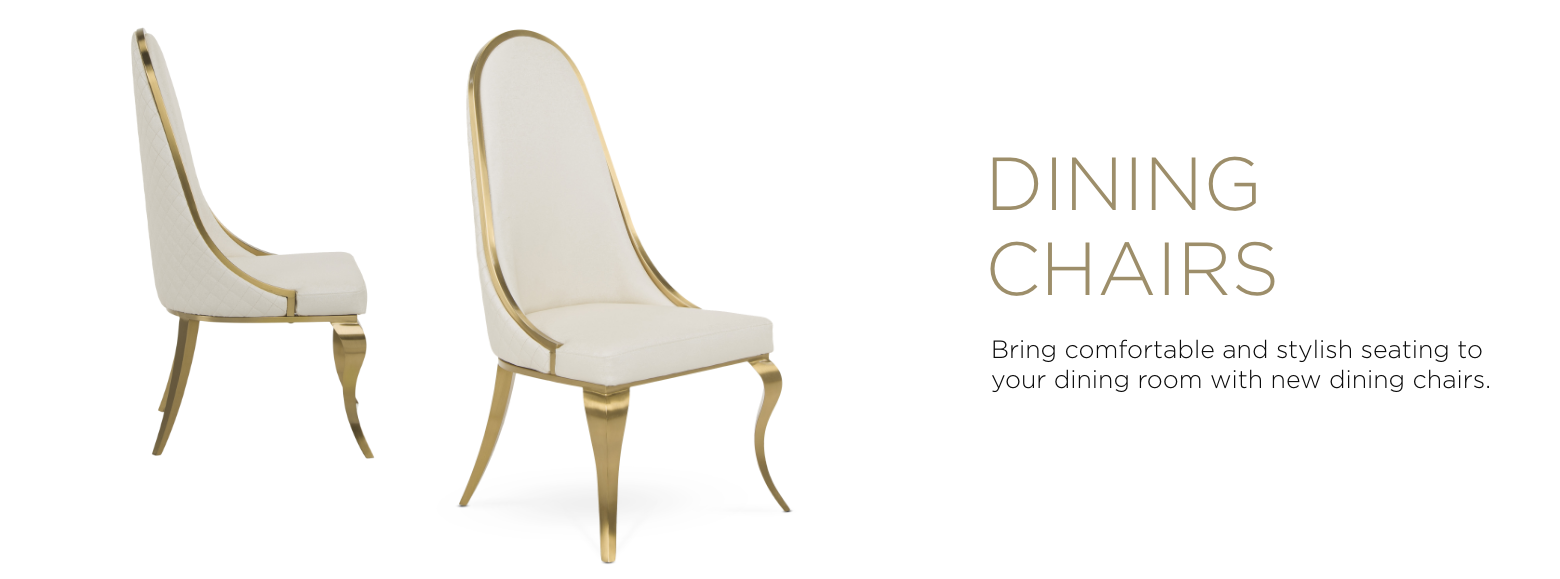 Dining chairs. Bring comfortable and stylish seating to your dining room with new dining chairs.