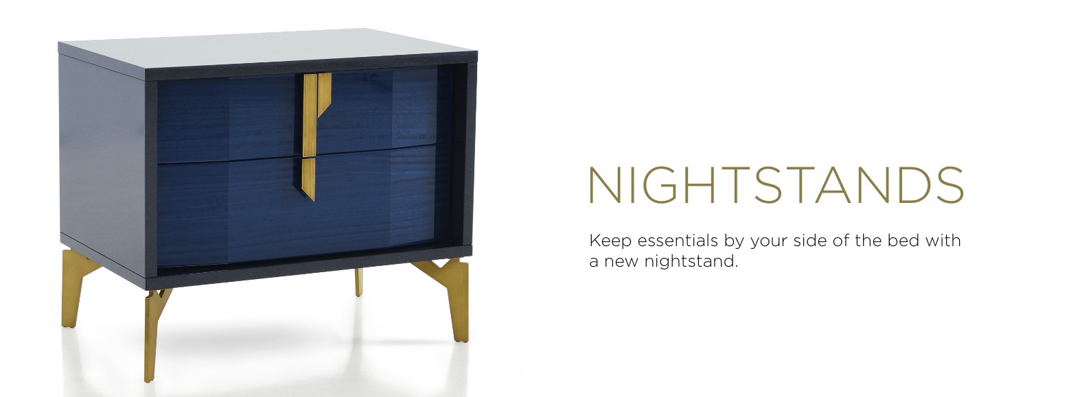 Nightstands. Keep essentials by your side of the bed with a new nightstand.