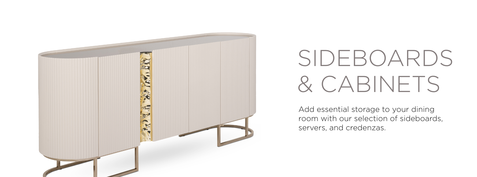 Sideboards and Cabinets. Add essential storage to your dining room with our selection of sideboards, servers, and credenzas.