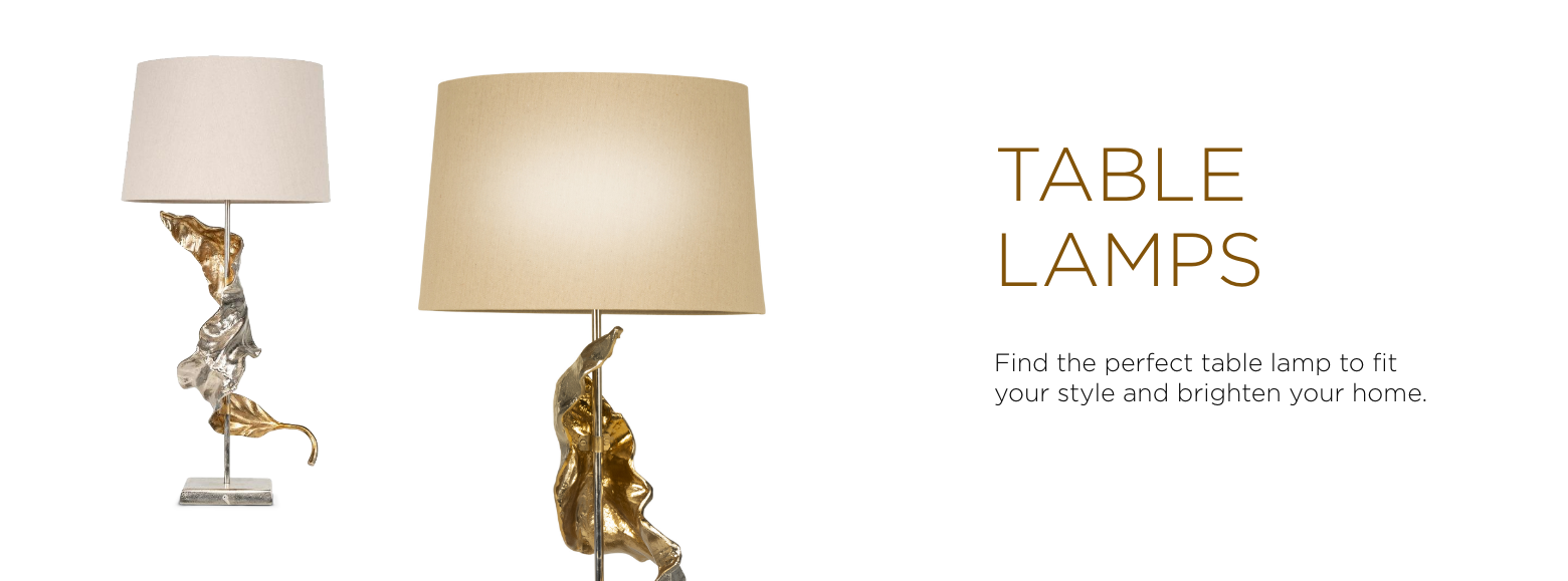 Table Lamps. Find the perfect table lamp to fit your style and brighten your home.